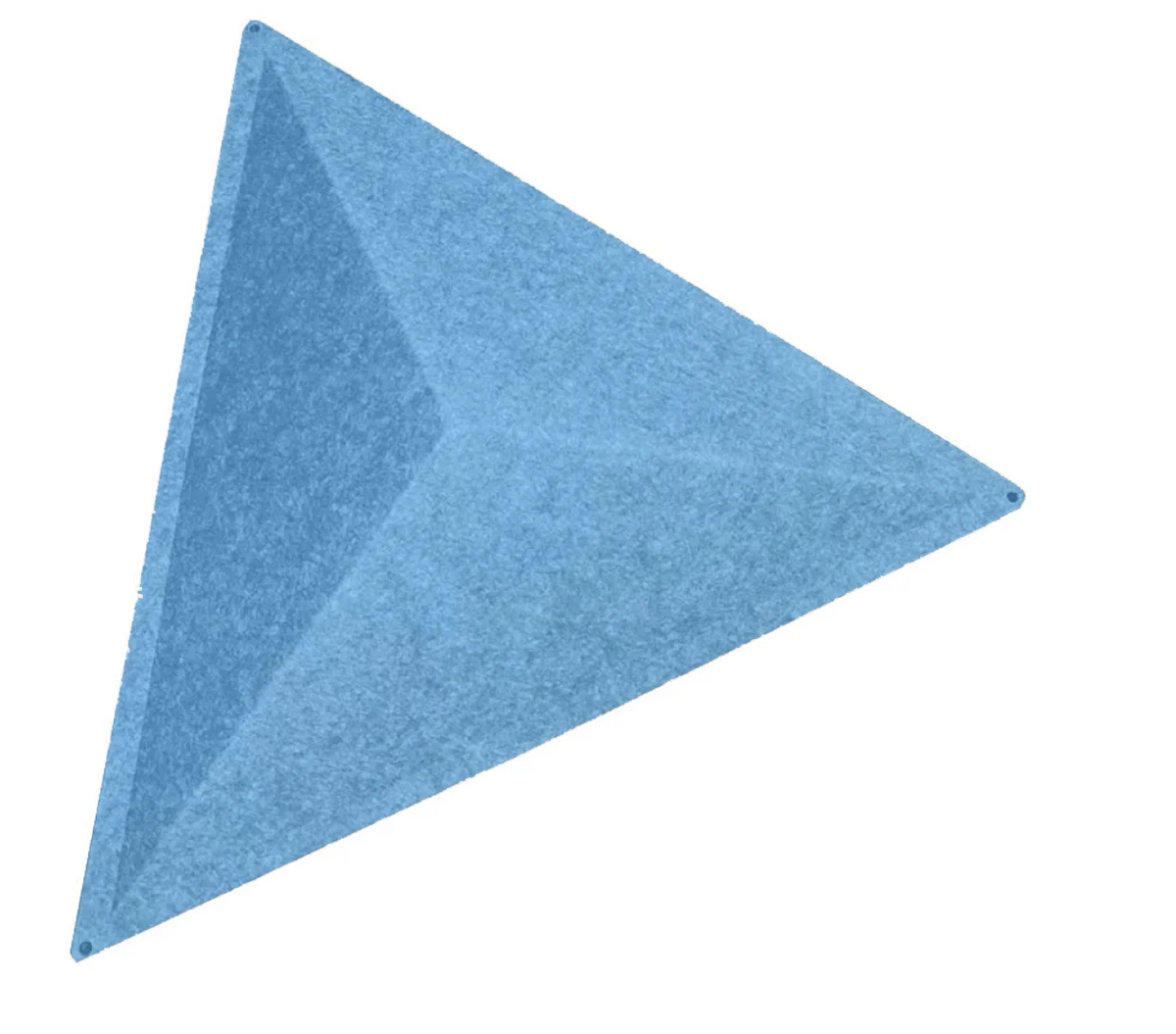 3D Triangles Modular Acoustic Wall Art Room Divider sea blue