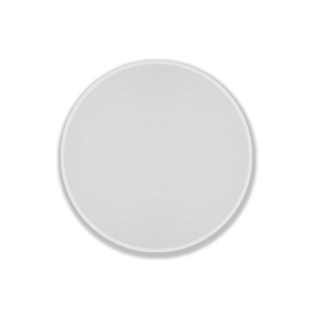 A simple white circle-shaped object with a 30cm diameter, with a smooth surface and no discernible features or markings.