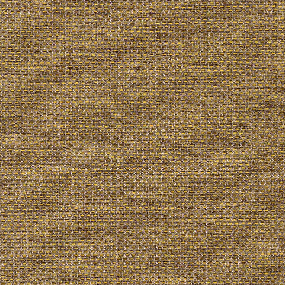 A close-up of a woven fabric texture in a warm tan and brown colorway, showing the detailed horizontal and vertical weave pattern.