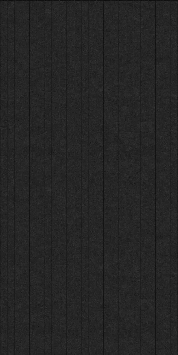 A close-up of a dark charcoal black textured material with a subtle vertical ribbed pattern.