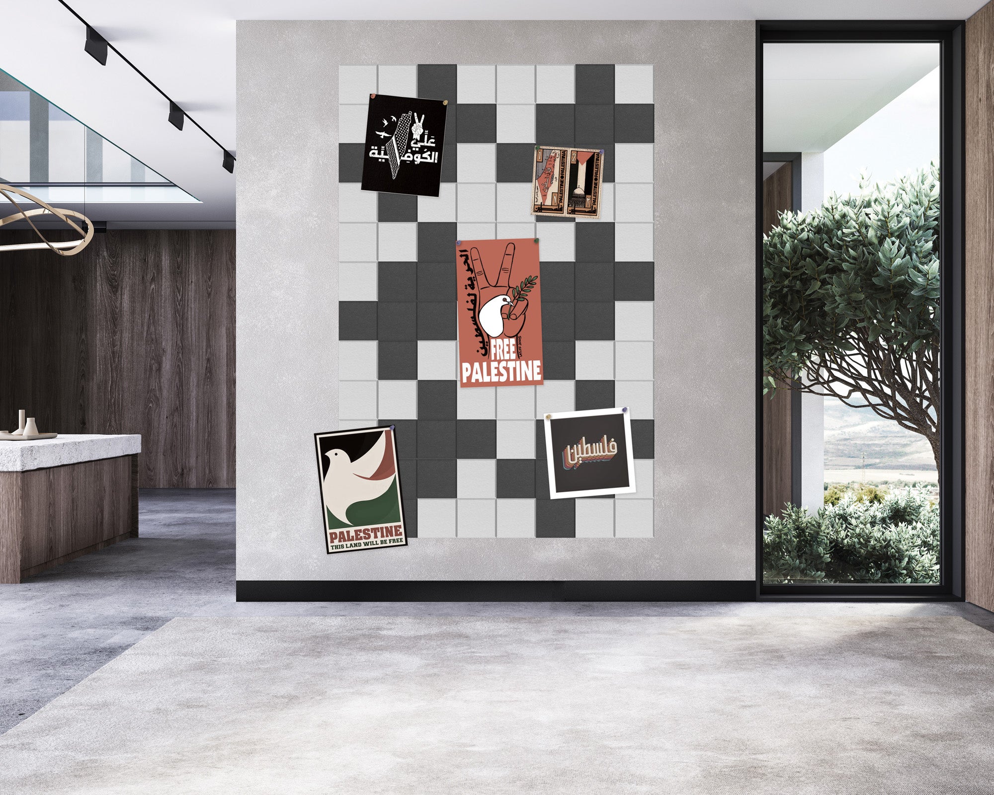 لوحات الكوفية الصوتية