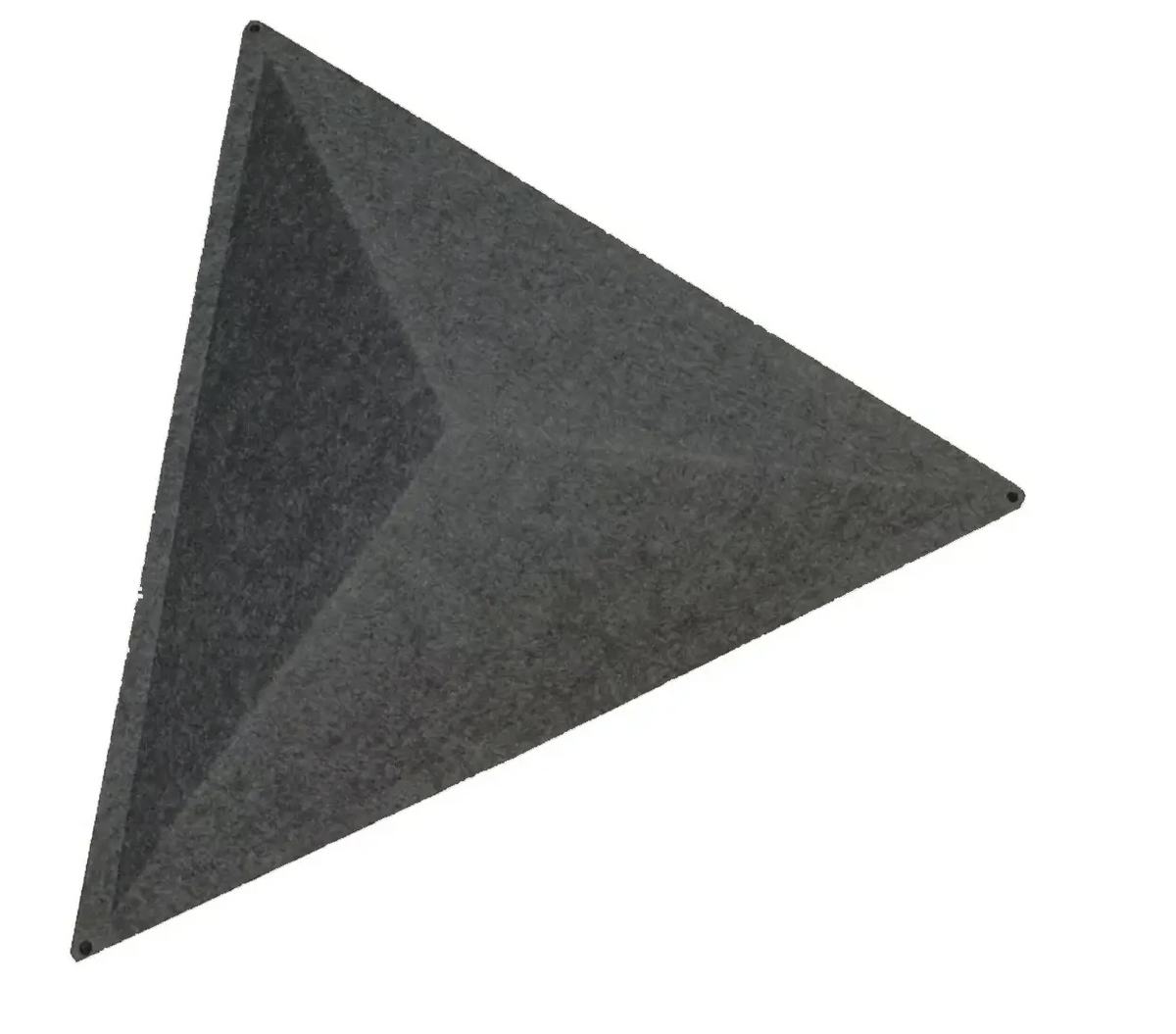 3D Triangles Modular Acoustic Wall Art Room Divider dark grey