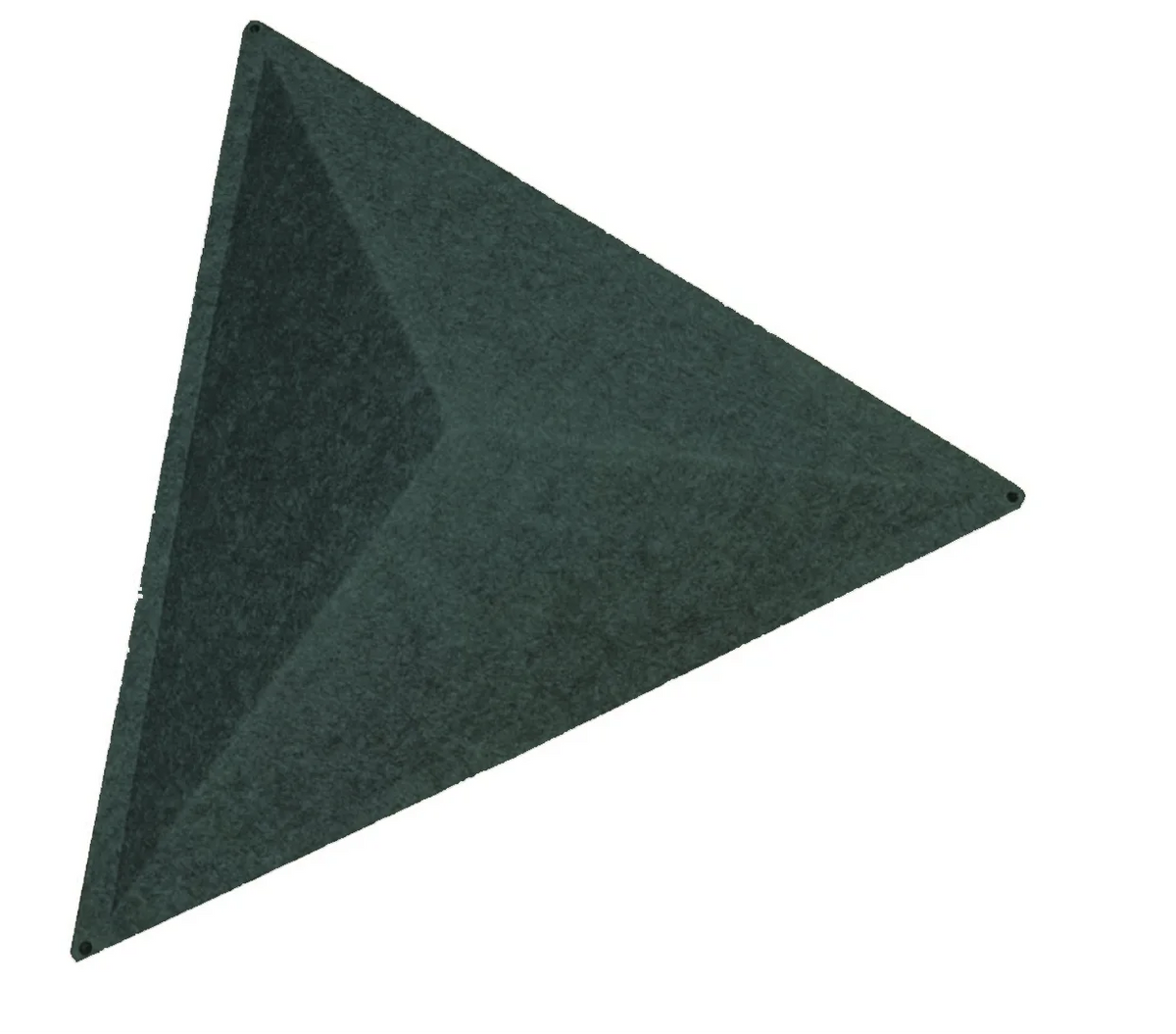 3D Triangles Modular Acoustic Wall Art Room Divider deep green