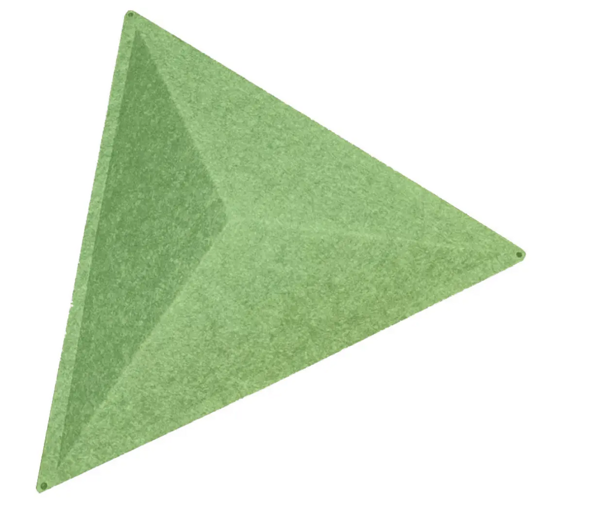3D Triangles Modular Acoustic Wall Art Room Divider lime green