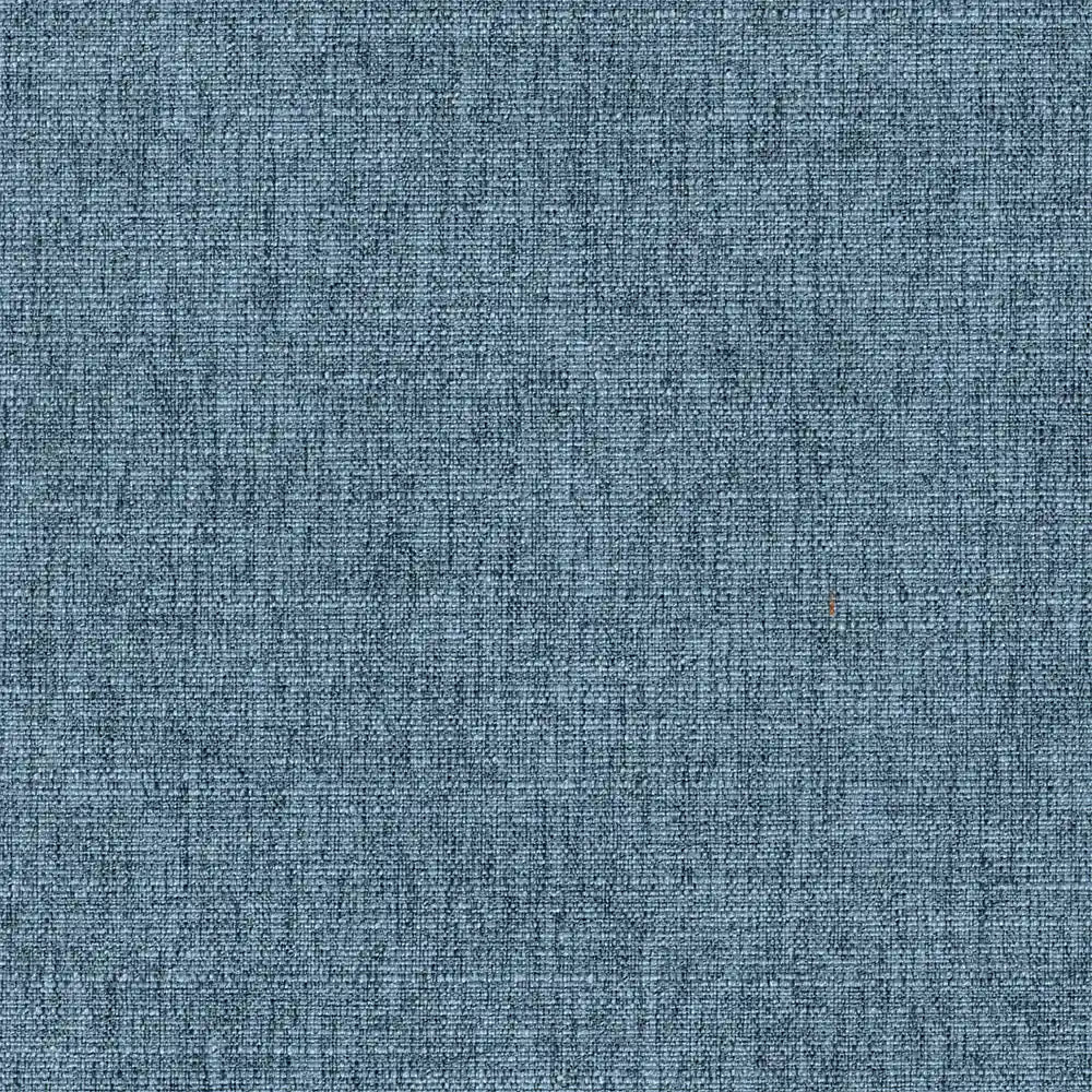 A close-up of a woven fabric texture in a blue colorway, showing the detailed horizontal ribbed pattern.