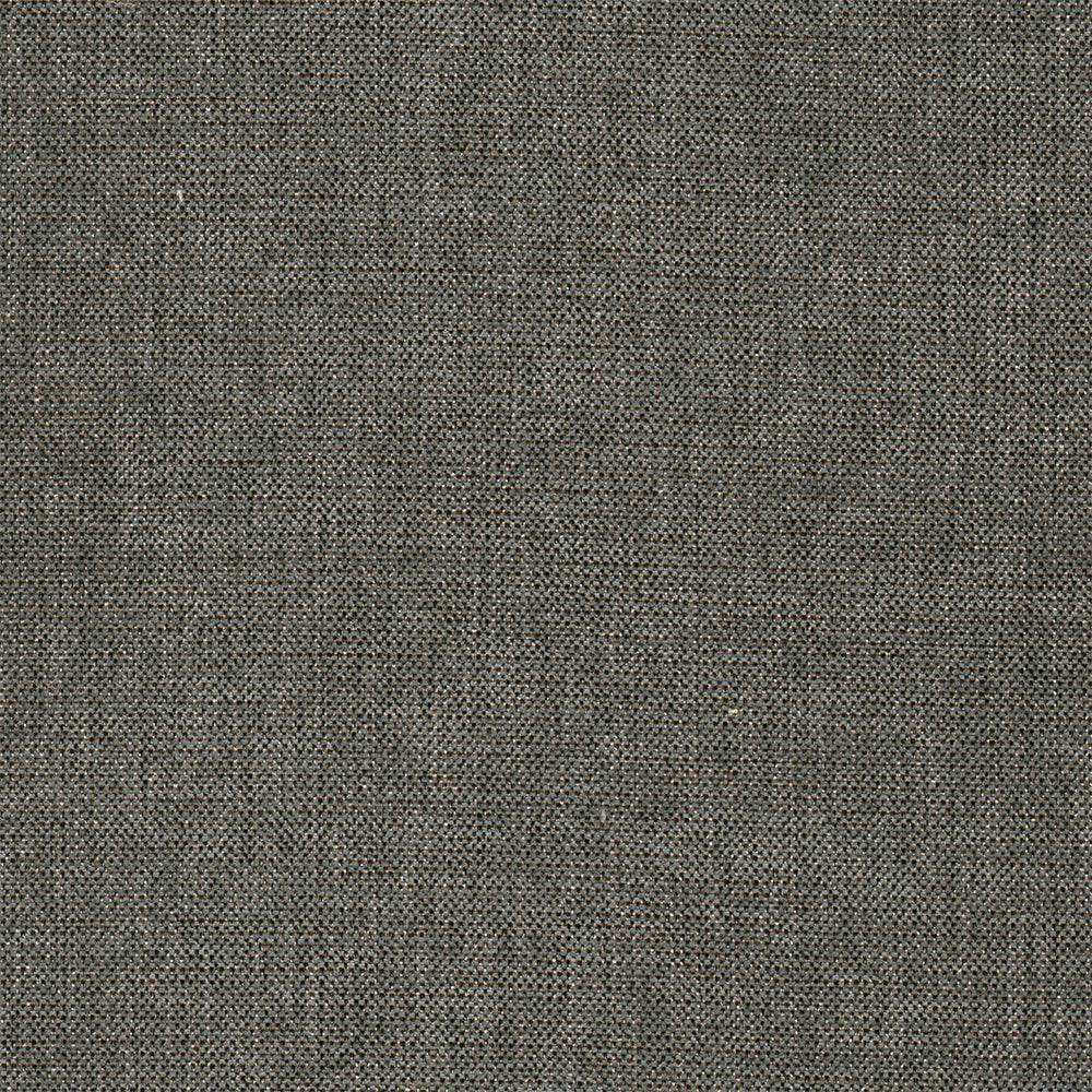 A close-up of a woven fabric texture in a dark gray-brown color, showing the detailed weave pattern.
