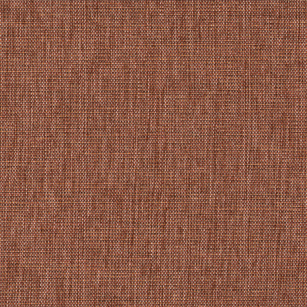 A close-up of a woven fabric texture in a warm rust brown color, filling the entire frame.
