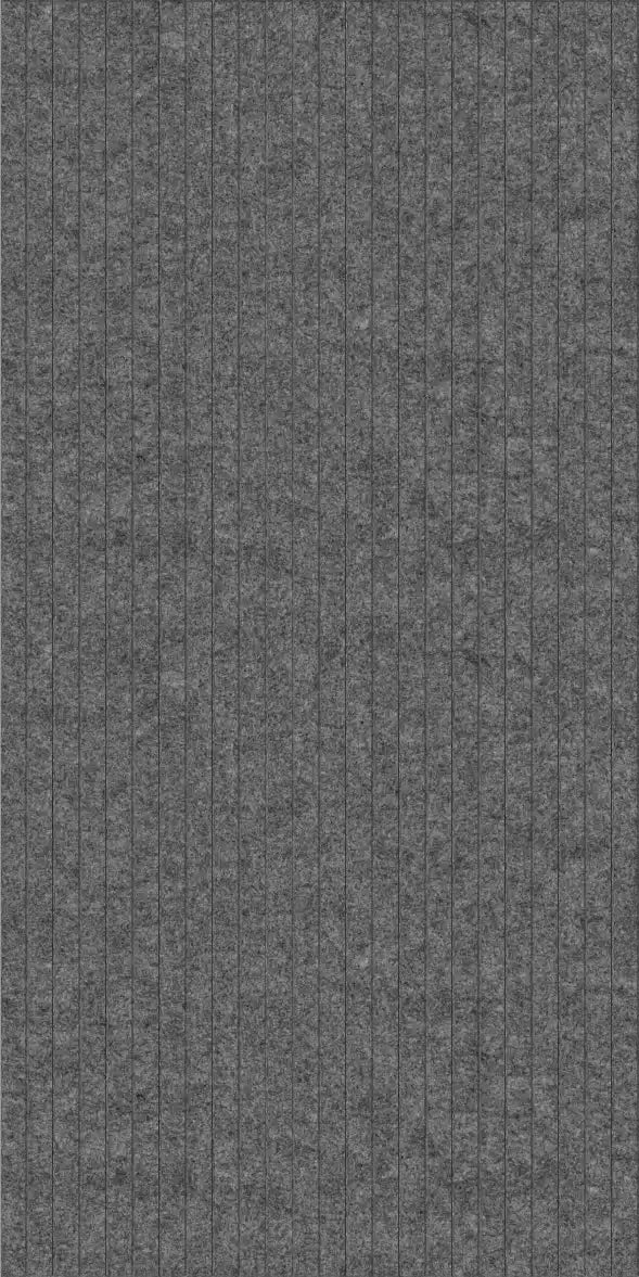 A close-up of a dark gray textured fabric with a subtle woven pattern.
