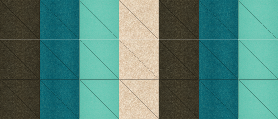 Teal Seaside Modern wall Panels