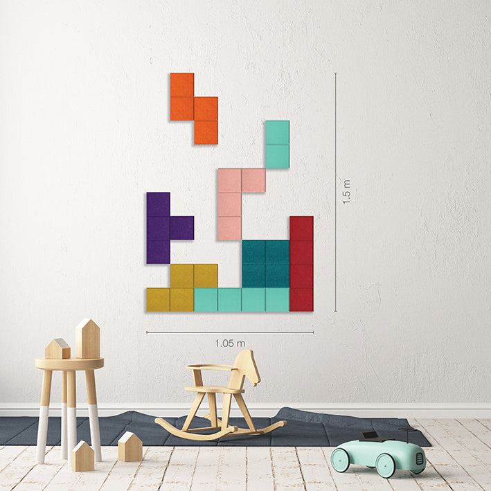 Tetris wall art panels